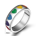 Design your own gay pride engagement gay promise stainless steel rings